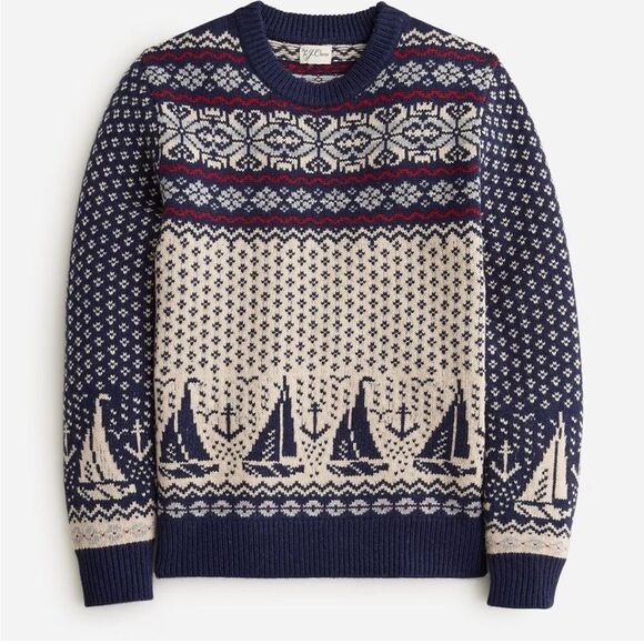 ❤️NWT J. Crew Men’s One Hundred Percent Wool Sweater…The Perfect Gift in Medium! - Picture 4 of 8